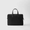 Aktovka z materiálu Re-Nylon a kůže Saffiano Aktovka z materiálu Re-Nylon a kůže Saffiano