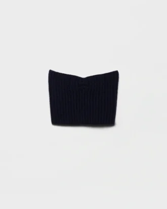 Bandeau top z vlny a kašmíru s přívěskem