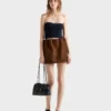 Bandeau top z vlny a kašmíru s přívěskem