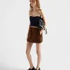 Bandeau top z vlny a kašmíru s přívěskem