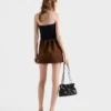 Bandeau top z vlny a kašmíru s přívěskem