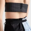 Bandeau top z vlny s proužky