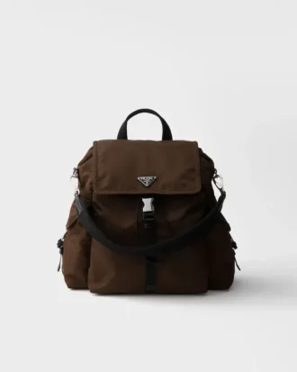 Batoh Prada Explore z materiálu Re-Nylon a kůže