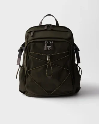 Batoh Prada Speedrock z materiálu Re-Nylon a kůže