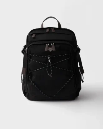 Batoh Prada Speedrock z materiálu Re-Nylon a kůže