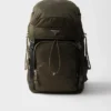 Batoh Prada Speedrock z materiálu Re-Nylon a kůže
