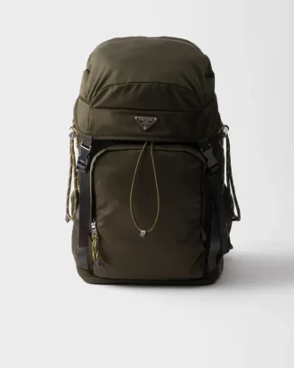 Batoh Prada Speedrock z materiálu Re-Nylon a kůže