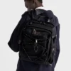 Batoh Prada Speedrock z materiálu Re-Nylon a kůže
