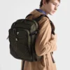Batoh Prada Speedrock z materiálu Re-Nylon a kůže