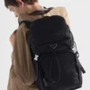 Batoh Prada Speedrock z materiálu Re-Nylon a kůže