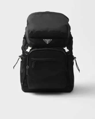 Batoh z materiálu Re-Nylon a kůže Saffiano