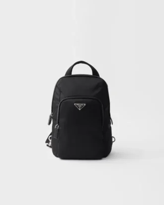 Batoh z materiálu Re-Nylon a kůže Saffiano
