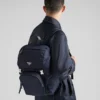 Batoh z materiálu Re-Nylon a kůže Saffiano Batoh z materiálu Re-Nylon a kůže Saffiano