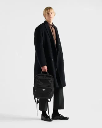 Batoh z materiálu Re-Nylon a kůže Saffiano