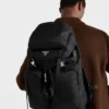 Batoh z materiálu Re-Nylon a kůže Saffiano Batoh z materiálu Re-Nylon a kůže Saffiano
