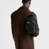 Batoh z materiálu Re-Nylon a kůže Saffiano Batoh z materiálu Re-Nylon a kůže Saffiano