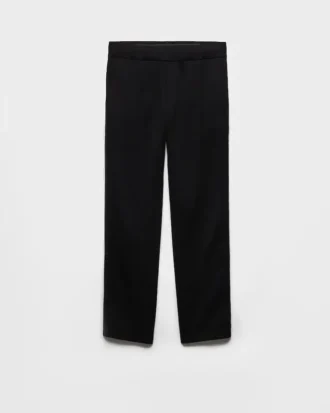 Bavlněné fleecové kalhoty s detaily z materiálu Re-Nylon