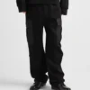 Bavlněné fleecové kalhoty s detaily z materiálu Re-Nylon Bavlněné fleecové kalhoty s detaily z materiálu Re-Nylon