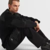 Bavlněné fleecové kalhoty s detaily z materiálu Re-Nylon Bavlněné fleecové kalhoty s detaily z materiálu Re-Nylon