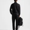 Bavlněné fleecové kalhoty s detaily z materiálu Re-Nylon Bavlněné fleecové kalhoty s detaily z materiálu Re-Nylon