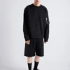 Bavlněná mikina z fleece a materiálu Re-Nylon Bavlněná mikina z fleece a materiálu Re-Nylon