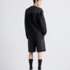Bavlněná mikina z fleece a materiálu Re-Nylon Bavlněná mikina z fleece a materiálu Re-Nylon