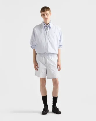 Bermudy z chambray