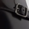 Boty s dvojitým přezkou z broušené kůže Boty s dvojitým přezkou z broušené kůže
