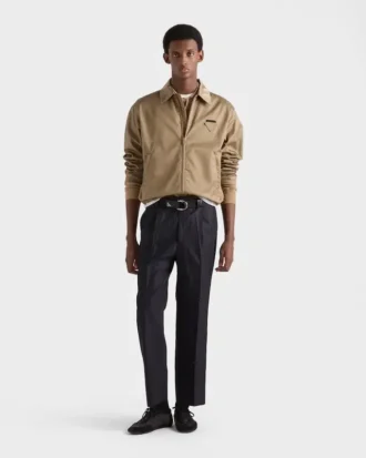 Bunda typu blouson s zipem z materiálu Re-Nylon
