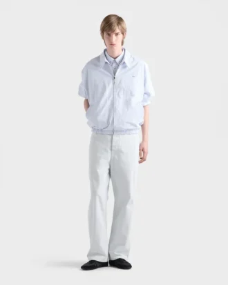 Bunda typu blouson z chambray