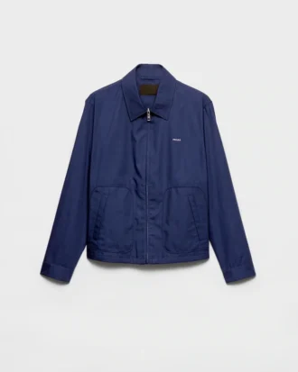 Bunda typu blouson z technické bavlny se zipem