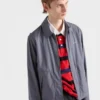 Bunda typu blouson z technické bavlny se zipem Bunda typu blouson z technické bavlny se zipem