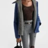 Bunda typu blouson z technického materiálu s kapucí Bunda typu blouson z technického materiálu s kapucí