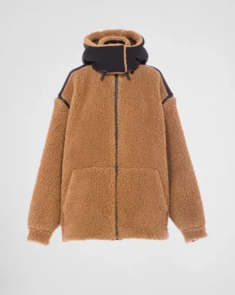 Bunda z dvojitého fleece a recyklované technické tkaniny