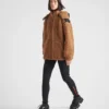 Bunda z dvojitého fleece a recyklované technické tkaniny Bunda z dvojitého fleece a recyklované technické tkaniny