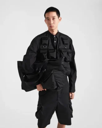 Cestovní taška z materiálu Re-Nylon a kůže