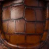 Chocolate mokasíny z kůže s krokodýlí potiskem Chocolate mokasíny z kůže s krokodýlí potiskem