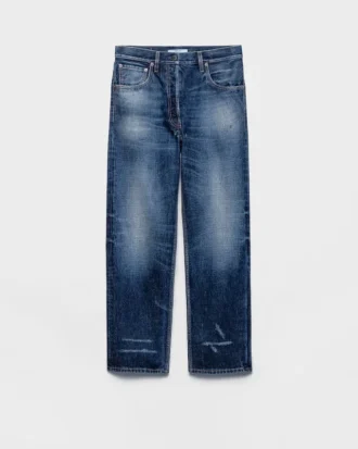 Džíny z vypraného denimu s pěti kapsami Džíny z vypraného denimu s pěti kapsami