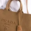 Extra velká bavlněná plátěná taška Prada Jardiniare