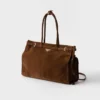 Extra velká semišová kabelka Prada Bonnie