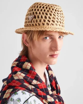 Háčkovaný klobouk Fedora