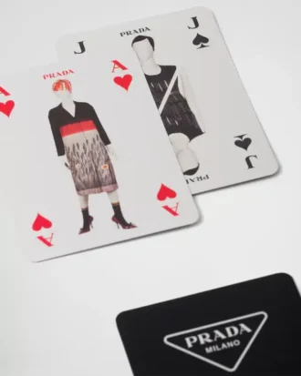 Hrací karty s koženým pouzdrem