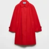 Jednořadý kabát z gabardínu Jednořadý kabát z gabardínu