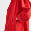 Jednořadý kabát z gabardínu Jednořadý kabát z gabardínu