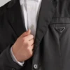 Jednořadé sako z materiálu Re-Nylon