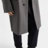 Jednořadý vlněný kabát Jednořadý vlněný kabát