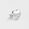 Jednostranná náušnice Eternal Gold Nano Heart z bílého zlata s diamantem vypěstovaným v laboratoři Jednostranná náušnice Eternal Gold Nano Heart z bílého zlata s diamantem vypěstovaným v laboratoři