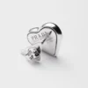 Jednostranná náušnice Eternal Gold Nano Heart z bílého zlata s diamantem vypěstovaným v laboratoři Jednostranná náušnice Eternal Gold Nano Heart z bílého zlata s diamantem vypěstovaným v laboratoři