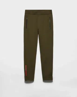 Joggingové kalhoty z technického materiálu s tepelně lepenými švy