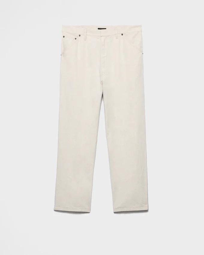 Kalhoty z chambray Kalhoty z chambray